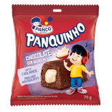 Mini Bolo Chocolate com Recheio de Baunilha Panquinho Panco Pacote 70g 2 Unidades