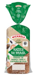 Pao-de-Forma-Integral-Babacu-Baru-e-Castanha-de-Caju-Raizes-do-Brasil-Wickbold-Pacote-400g-