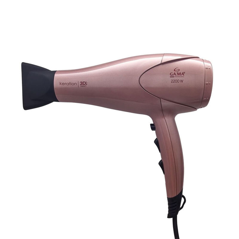 Secador-de-Cabelo-Keration-3D-Pro-Rosa-127V-Gama-Italy