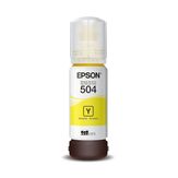 Garrafa para Ecotank T504420AL T504 Amarelo Epson