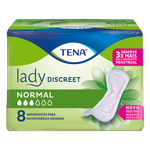 Absorvente-sem-Abas-Normal-Lady-Discreet-Tena-Pacote-8-Unidades