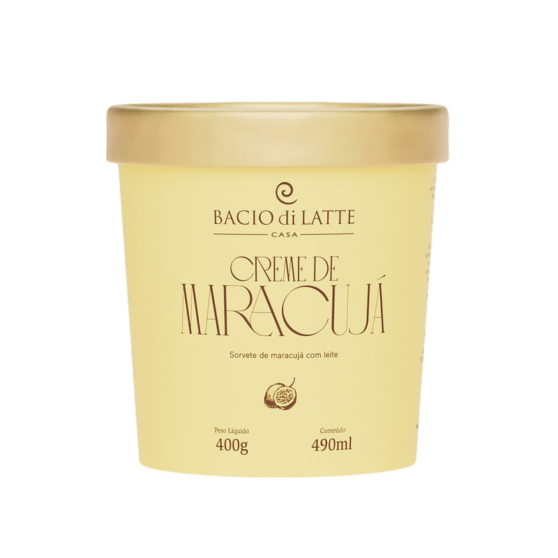 Gelato-Maracuja-com-Leite-Bacio-Di-Latte-Pote-490ml