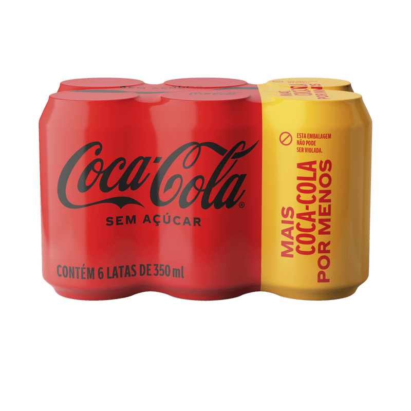 Pack-Refrigerante-Coca-Cola-sem-Acucar-Lata-6-Unidades-de-350ml-Cada-Leve-Mais-Pague-Menos