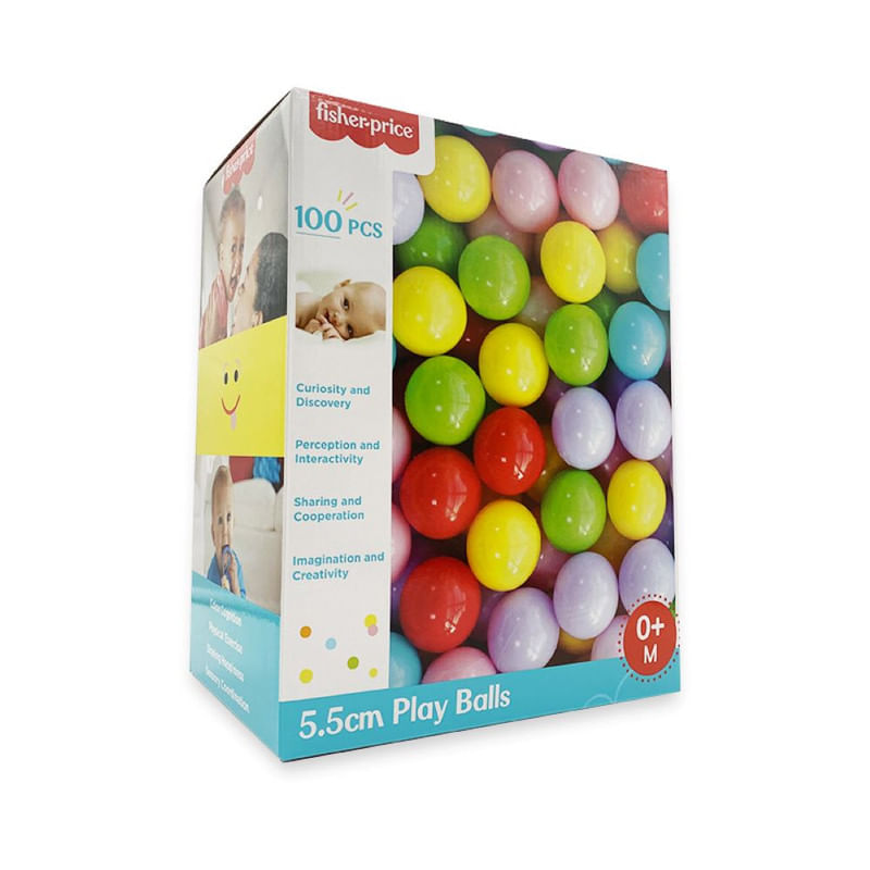 Bolas-Plasticas-Coloridas-Fisher-Price-Caixa-com-100-Pecas