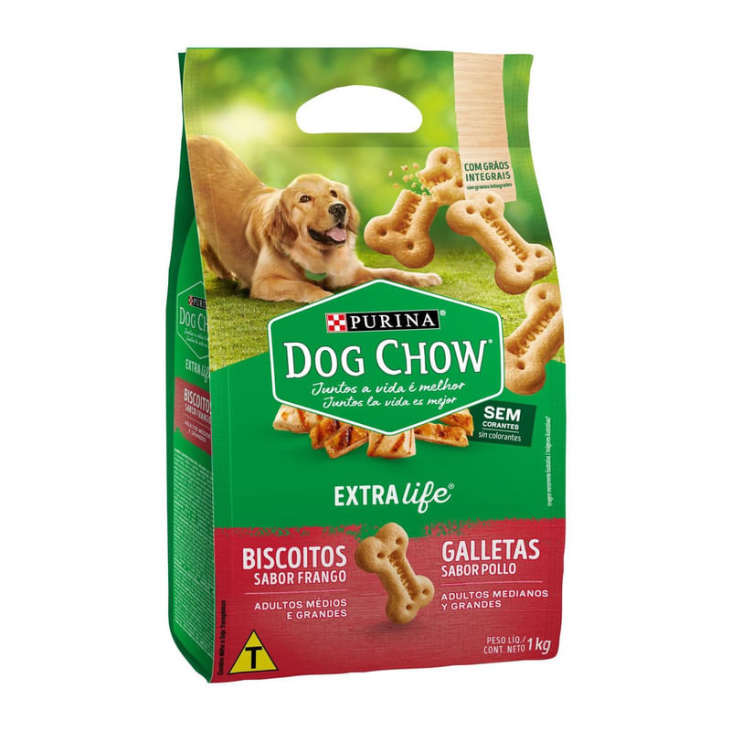 Biscoito-para-Caes-Adultos-Integral-Frango-Purina-Dog-Chow-Carinhos-Pacote-1kg