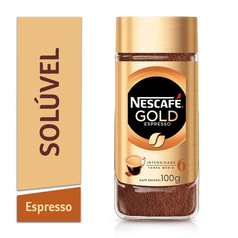 Café Solúvel Espresso Nescafé Gold Pote 100g