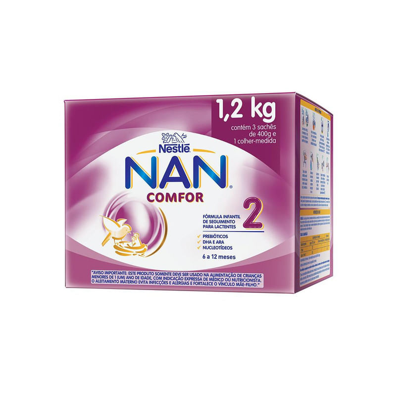 Pack-Formula-Infantil-para-Lactentes-Nestle-Nan-Comfor-2-12kg-com-3-Unidades