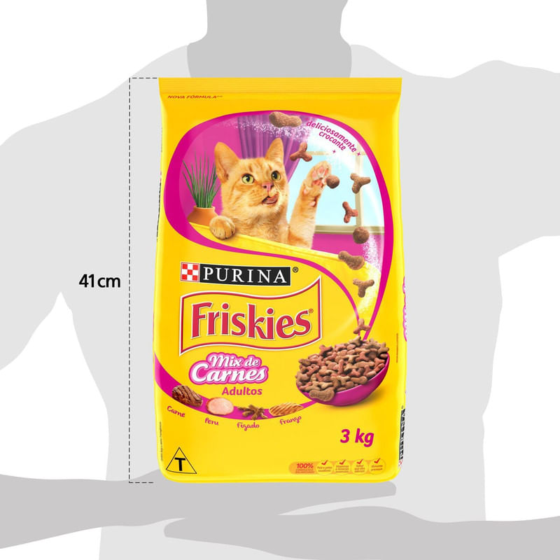 Racao-para-Gatos-Mix-de-Carnes-Friskies-Selecao-Saborosa-Purina-Pacote-3Kg