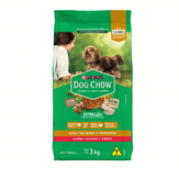 Ração para Cães Adultos Raças Pequenas Carne Frango e Arroz Dog Chow Pacote 3kg