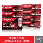 Creme-Dental-para-Clareamento-Colgate-Luminous-White-Carvao-Ativado-4-unid-70g