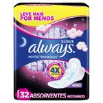 Absorvente-Always-Noturno---Noites-Tranquilas-Suave-com-abas-32-Unidades