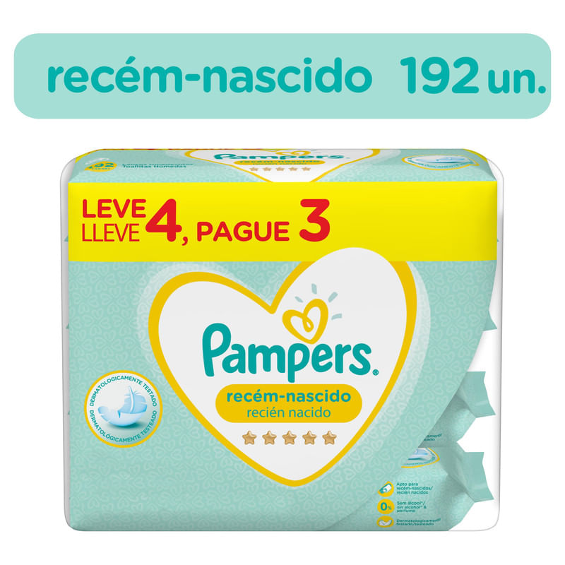 Lencos-Umedecidos-Pampers-Recem-Nascido-192-Unidades