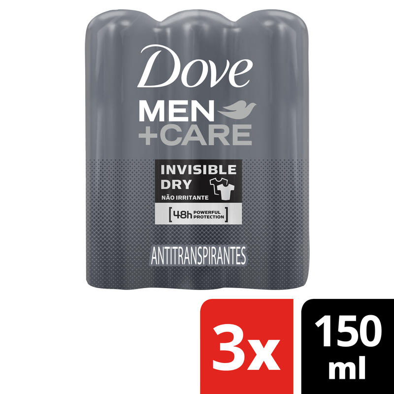 Pack-Antitranspirante-Aerossol-Invisible-Dry-Dove-Men-Care-3-Unidades-150ml-Cada