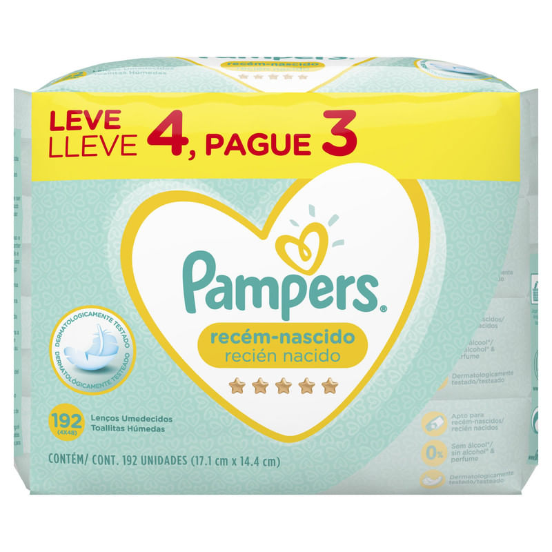 Lencos-Umedecidos-Pampers-Recem-Nascido-192-Unidades