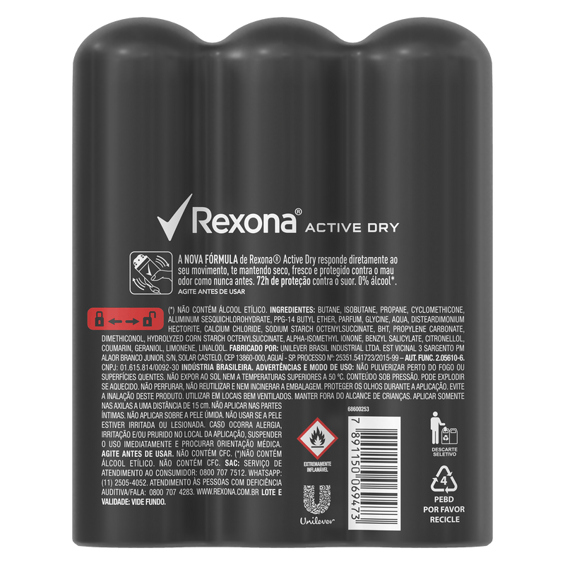 Pack-Antitranspirante-Aerossol-Active-Dry-Rexona-Men-3-Unidades-150ml-Cada