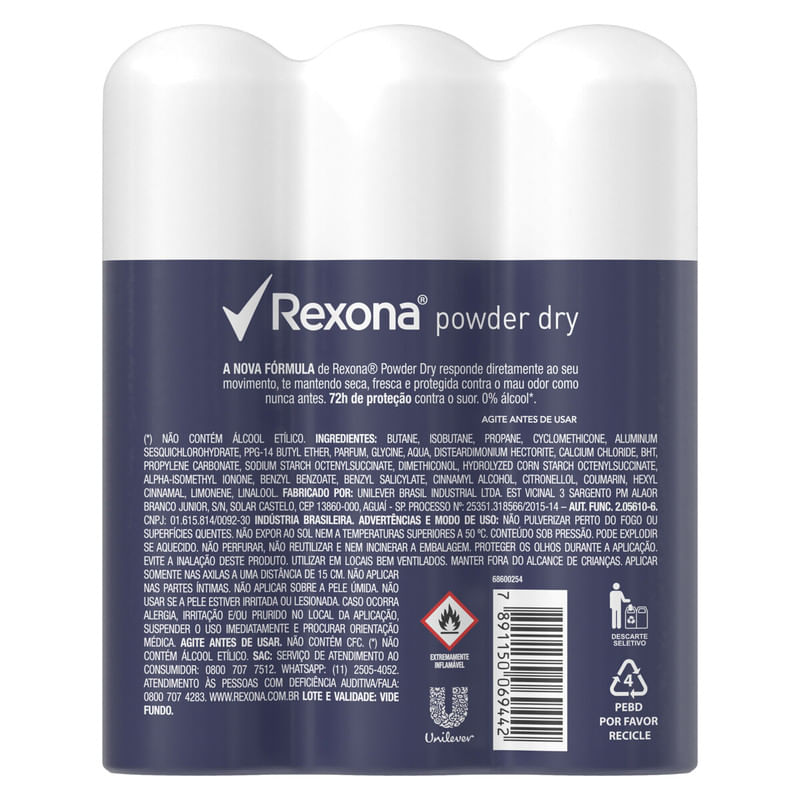 Pack-Antitranspirante-Aerossol-Powder-Dry-Rexona-3-Unidades-150ml-Cada
