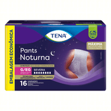 Roupa Íntima Descartável Pants Noturna G/EG Tena Pacote com 16 Unidades Embalagem Econômica