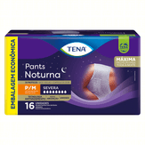Roupa Íntima Descartável Pants Noturna P/M Tena Pacote com 16 Unidades Embalagem Econômica