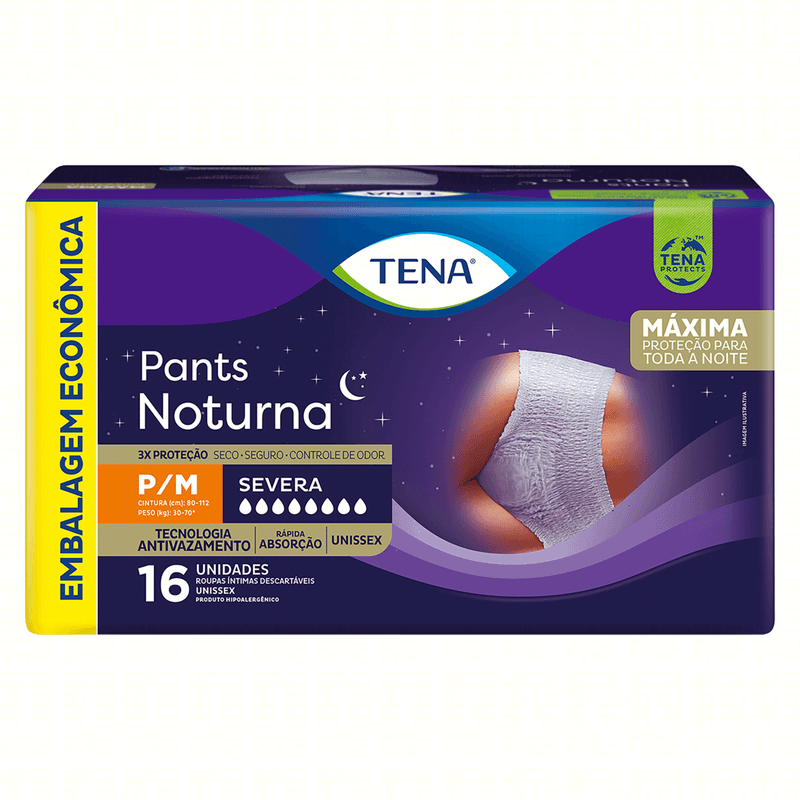 Roupa-Intima-Descartavel-Pants-Noturna-P-M-Tena-Pacote-com-16-Unidades-Embalagem-Economica