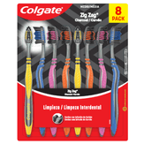 Escova Dental Zig Zag Colgate Carvão Pack 8 Unidades