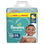 Fralda-Descartavel-Infantil-Confort-Sec-XXG-Pampers-Pacote-com-56-Unidades-Leve-Mais-Pague-Menos