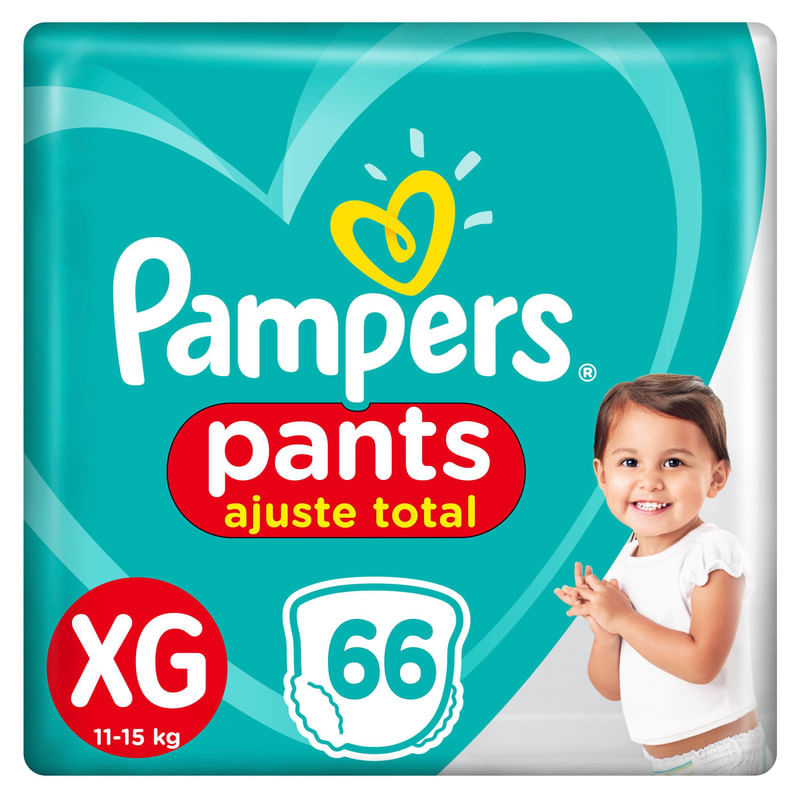 Fralda-Descartavel-Infantil-Pants-Ajuste-Total-XG-Pampers-Pacote-com-66-Unidades