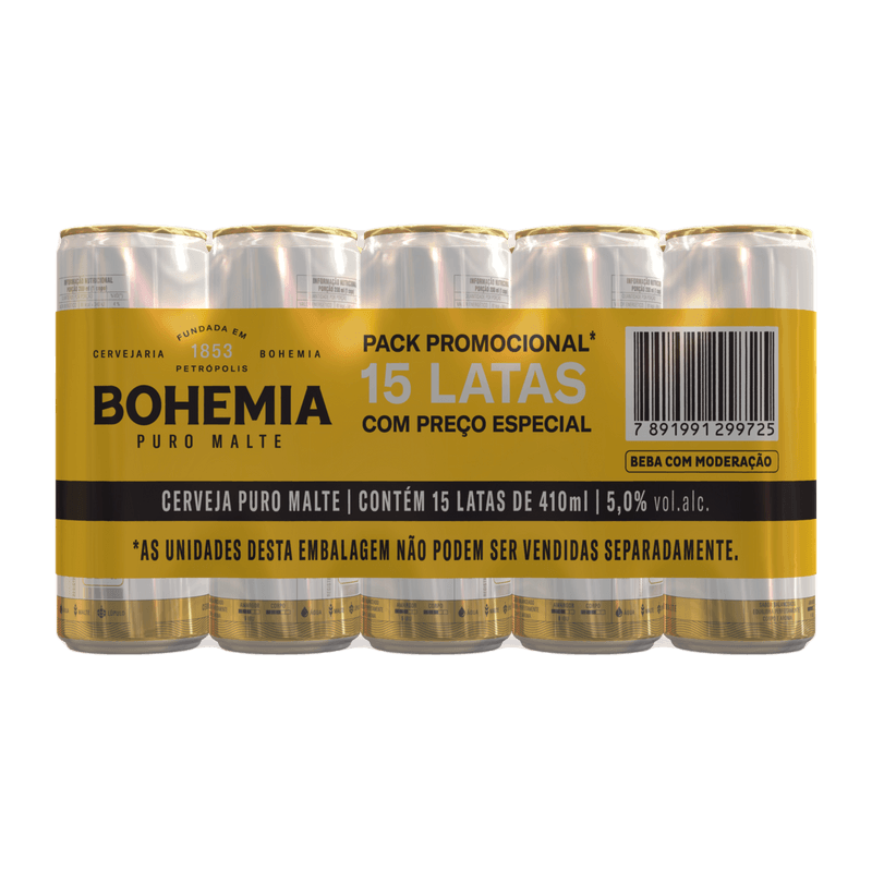 cervejapuromaltebohemiapack15latas410mlcadaprecoespecial7891991299725