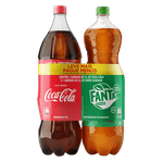 Kit-Refrigerante-Coca-Cola-Original---Fanta-Guarana-2-Unidades-2l-Cada