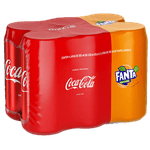 Kit-4-Refrigerantes-Coca-Cola-Original---2-Laranja-Fanta-350ml-Cada