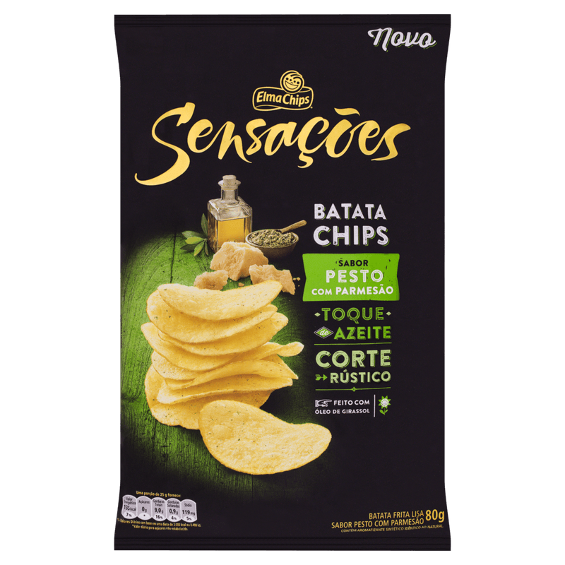 Batata-Chips-de-Pesto-com-Parmesao-Elma-Chips-Sensacoes-Pacote-80g