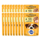 Ração Úmida para Cães Adultos de Raças Pequenas Frango ao Molho Pedigree Pack com 18 Unidades de 100g Cada