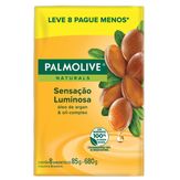 Sabonete em Barra Palmolive Sensação Luminosa Argan & Oil Complex Pack 8 Unidades 85g Cada