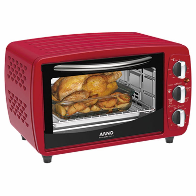 Forno-Air-Fry-20l-127V-Vermelho-5-em-1--Arno