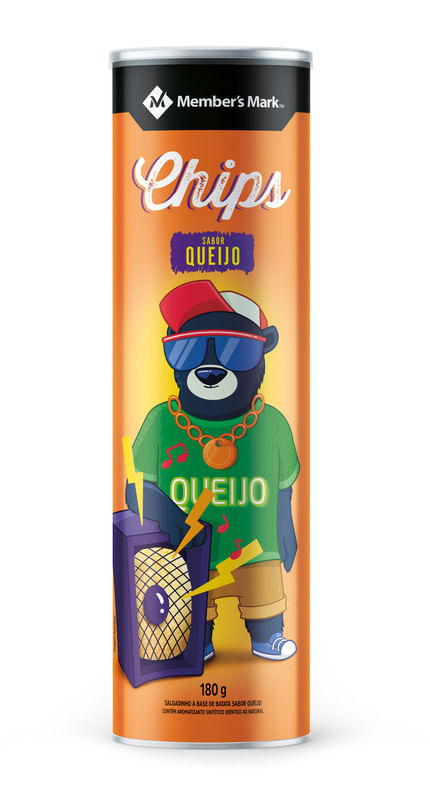 Batata Chips Queijo Member's Mark Pack com 3 Unidades de 180g Cada ...