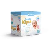 Toalhas Umedecidas Sem Fragrância Sensitive Wipes Member's Mark Pack com 8 Pacotes de 50 Unidades Cada