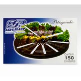 pega petisco plastico cristal petisquinho sert plast caixa com 150 unidades