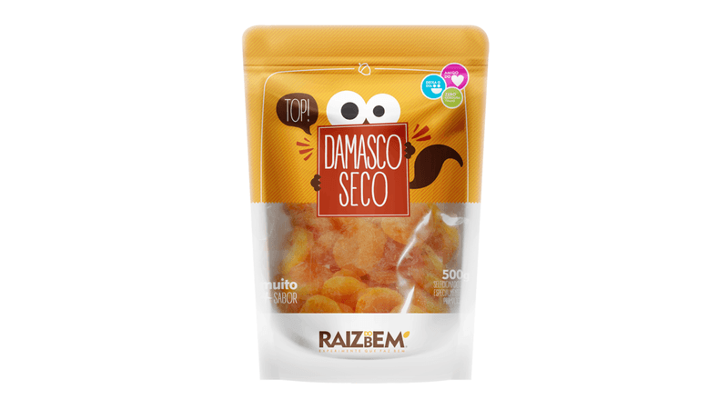 Damasco Seco - Pacote 500g - Raiz do Bem