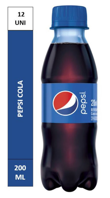 Refrigerante-de-Cola-Pepsi-Pack-com-12-Garrafas-de-200ml-Cada
