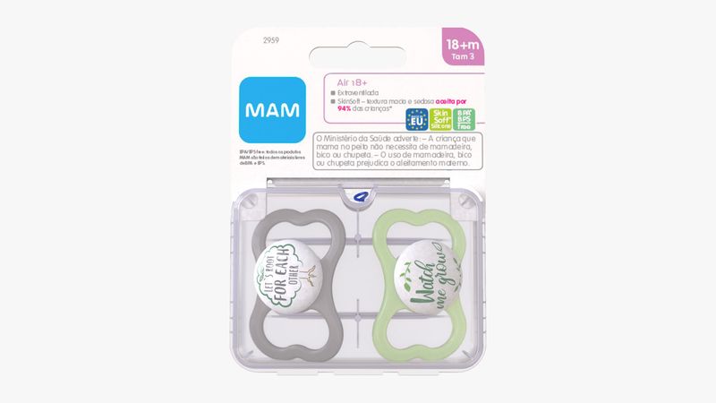 Chupeta-Air-Neutro-18-Meses-Mam-Cartela-com-2-Unidades