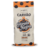 Carvão Vegetal Briquete Pérola Negra Pacote 2,5kg