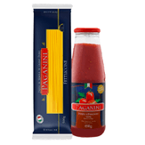 Kit Macarrão Fettuccine Pacote 500g + Molho de Tomate Paganini Vidro  690g