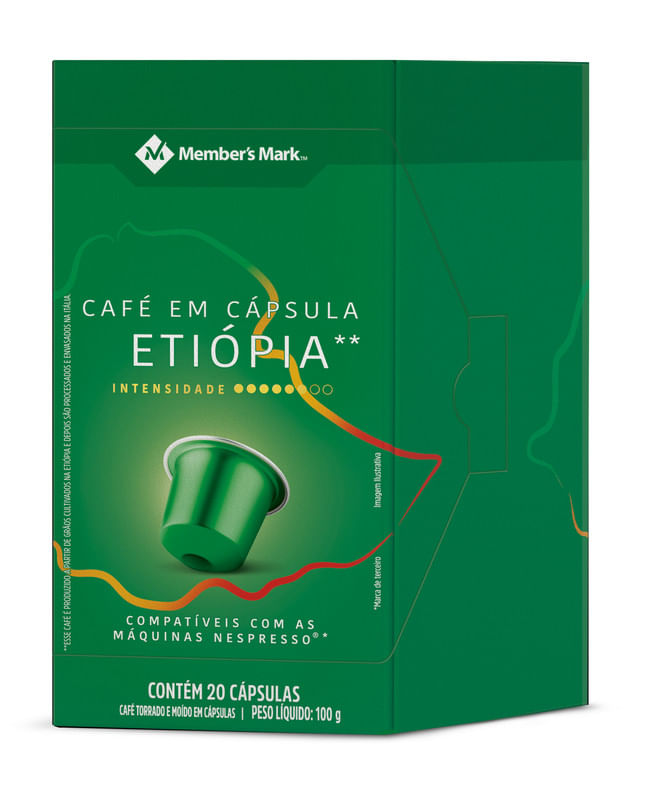 Cafe-em-Capsula-Etiopia-Compativel-com-Nespresso-Member-s-Mark-Caixa-20-Unidades-de-5g-Cada