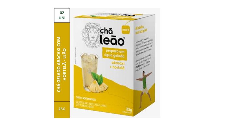 Cha-Gelado-Abacaxi-com-Hortela-Leao-Pack-2-Caixas-25g-Cada