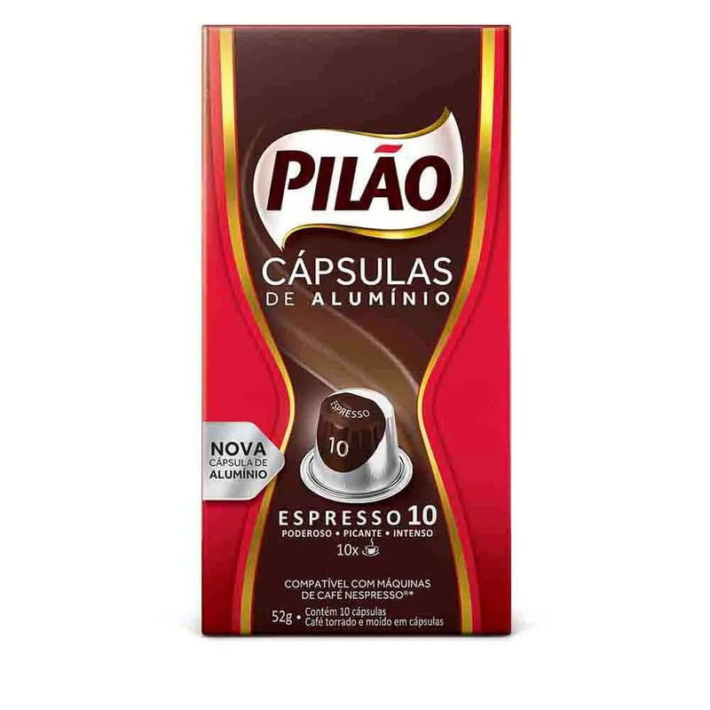 Cafe-em-Capsulas-Espresso-10-Pilao-Caixa-10-Unidades-52g