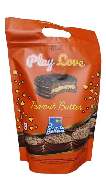 Mini-Alfajor-de-Chocolate-e-Pasta-de-Amendoim-Play-Love-Punta-Ballena-Sache-360g