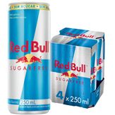 Energético Sem Açúcar Red Bull Energy Drink Sugarfree, 250ml (4 latas)