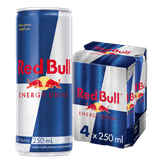 Energético Red Bull Energy Drink Pack 4 Latas  250ml Cada