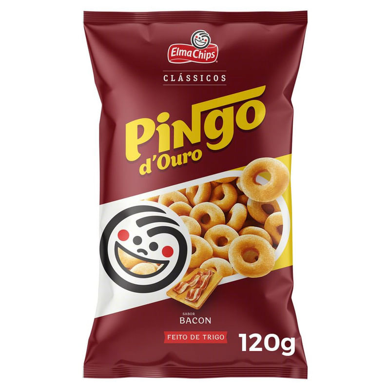 Salgadinho-De-Trigo-Bacon-Elma-Chips-Pingo-Douro-Pacote-120G