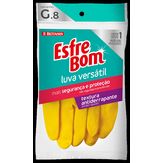 Luva Versátil Textura Antiderrapante Cor Amarela Marca Bettanin