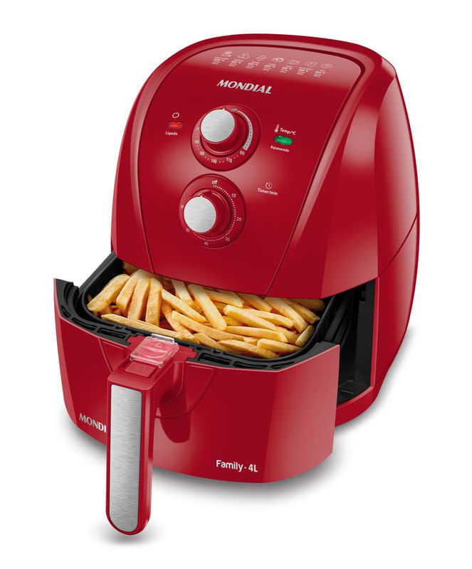 Fritadeira-Eletrica-Family-4l-AFN40FR-Vermelho-127V-Mondial